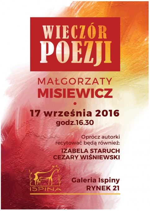 Plakat "Wieczór poezji" 