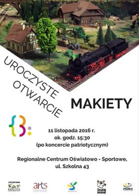 Plakat uroczystego otwarcia makiety historycznej