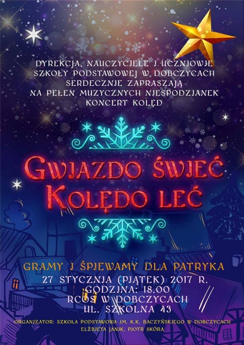 plakat - Gwiazdo świeć, kolędo leć