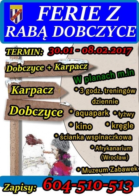 ferie z rabą dobczyce