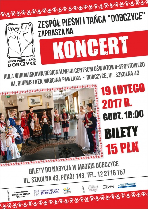 koncert zespół pieśni i tańca dobczyce