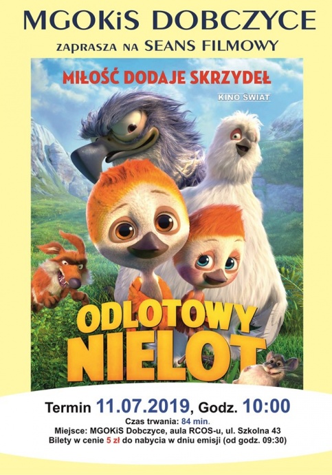 plakat - Seans filmowy - Miłość dodaje skrzydeł