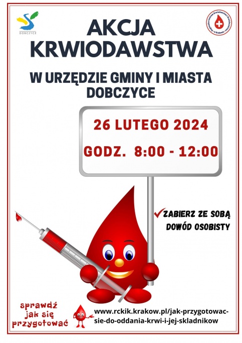 biały plakat z czerwoną krwią 