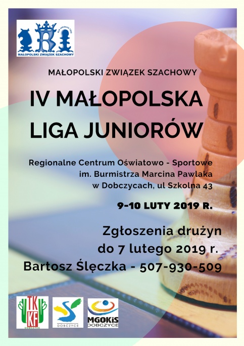 plakat - IV Małopolska Liga Juniorów