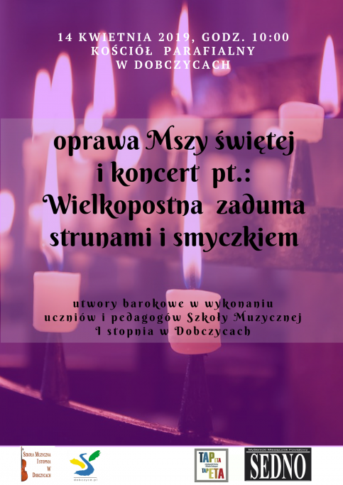 plakat - oprawa muzyczna w Dobczycach