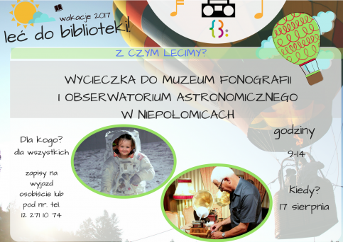 Plakat - wycieczka do muzeum fonografii