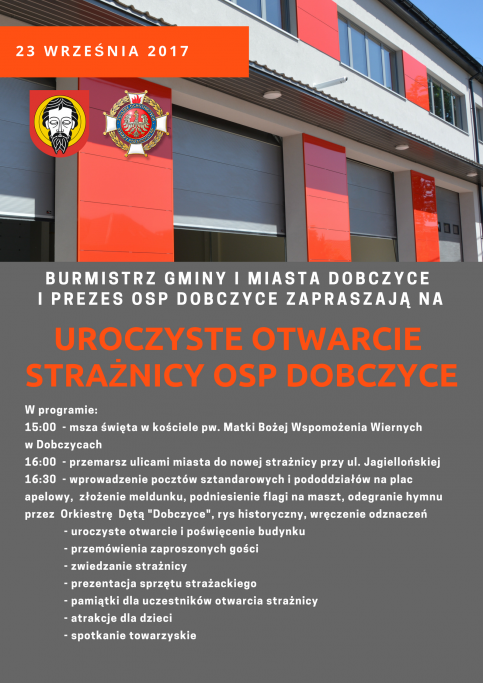 Otwarcie strażnicy OSP w Dobczycach