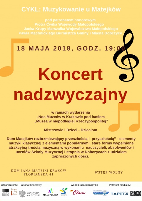 plakat - koncert nadzwyczajny