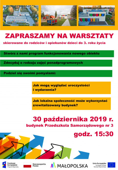 plakat - zaproszenie na warsztaty